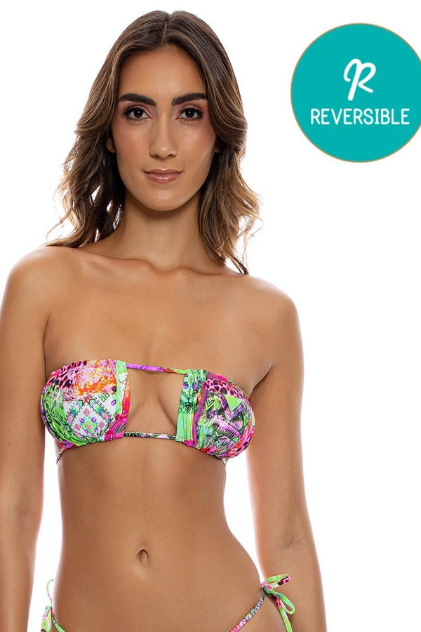 Luli Fama Fierce Soul Multiway Scrunched Cup Bandeau